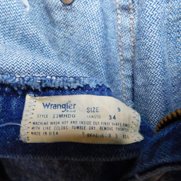 Wrangler Jeans Women Size 9 Cowboy USA Made 13MHDG Blue Acid Wash Vintage 80s - Picture 3 of 11